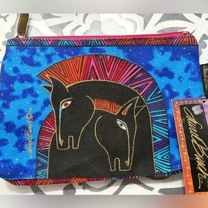 New Laurel Burch Cosmetic Bag ~ Rare Embracing Horses